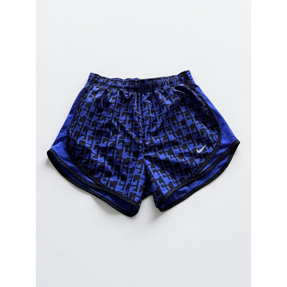 Nike Dri-FIT Tempo Running Shorts Womens Small Blue Black‎ Athletic Shorts